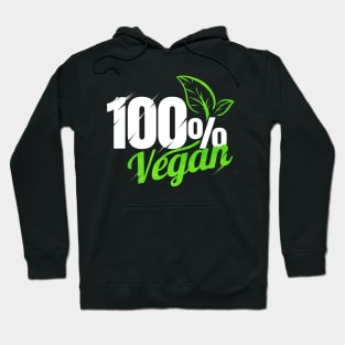 Vegetarian Logo For People Who Are 100 Per Cent Vegan Hoodie